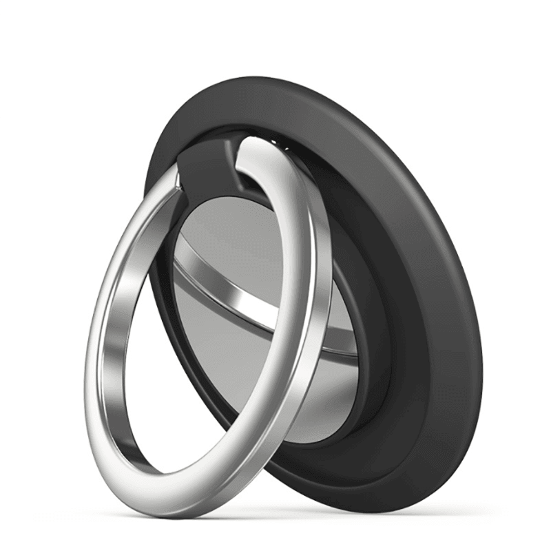 Iring Phone Ring Finger Holder Stand Car Mount Hook For Iphone Ipad Mobile Grip - A10- Blue Grey