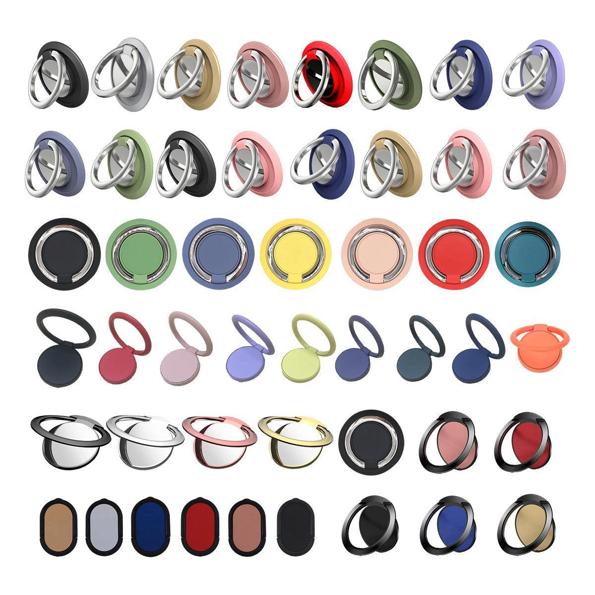 Iring Phone Ring Finger Holder Stand Car Mount Hook For Iphone Ipad Mobile Grip - C- Orange