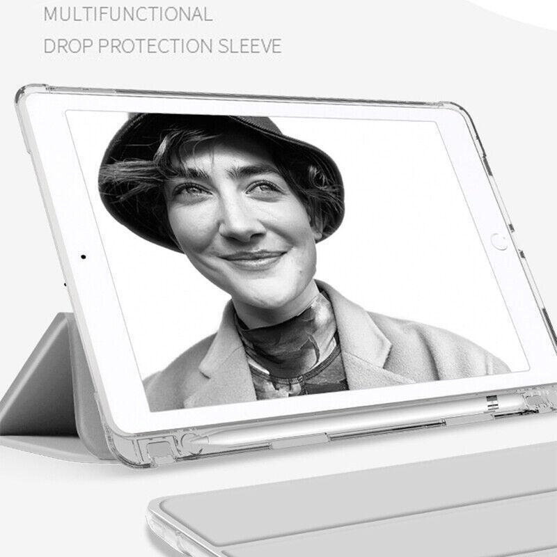 Shockproof Silicone iPad Air 4 Cover with Pencil Slot and Smart Wake - Maccha Green