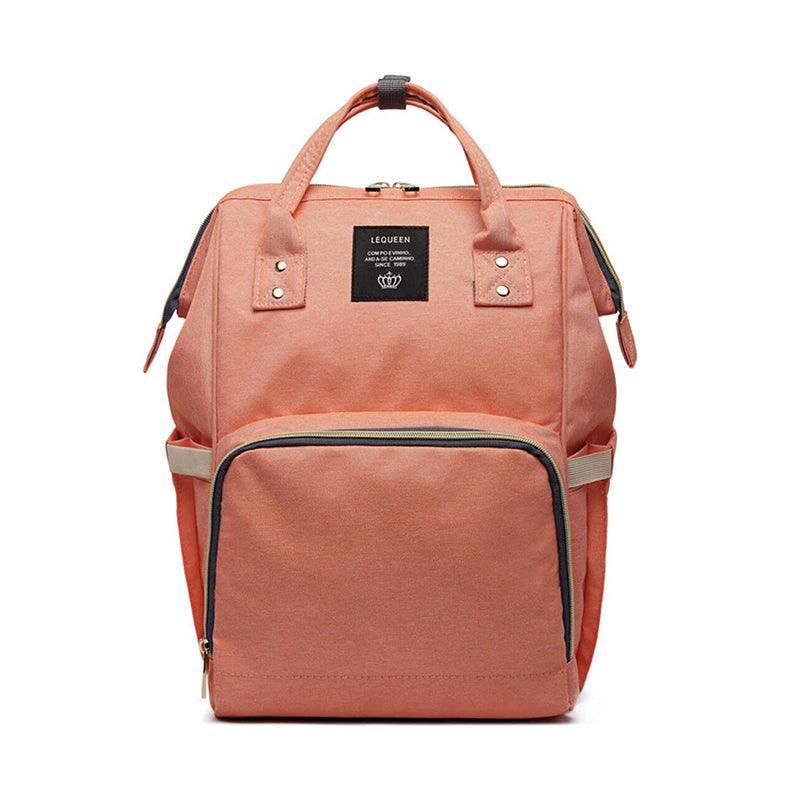 Luxury Multifunctional Diaper Nappy Backpack Maternity Mummy Changing Bag - Purple