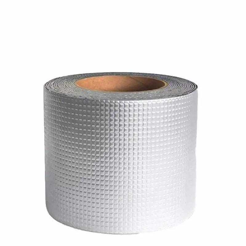 5M Waterproof Tape Butyl Rubber Aluminium Foil Roof Pipe Caravan Repair Flashing - 15cm*5m*1 Unit