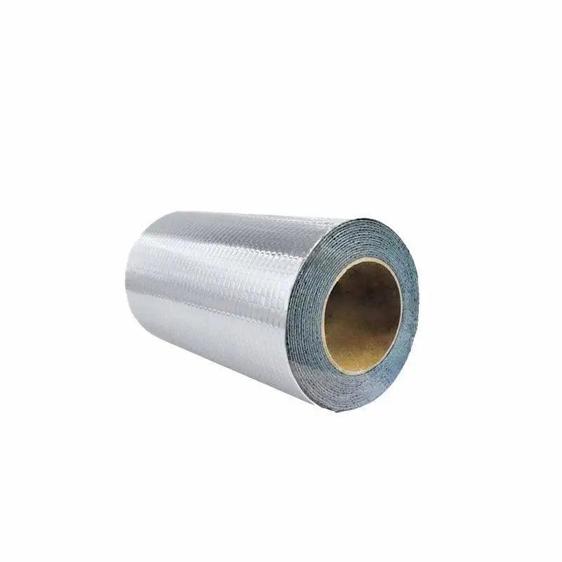 5M Waterproof Tape Butyl Rubber Aluminium Foil Roof Pipe Caravan Repair Flashing - 20cm*5m*1 Unit