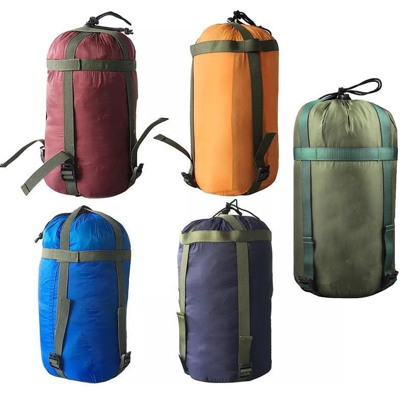 Waterproof Compression Stuff Sack Camping Storage Bag Outdoor Sleeping Bag - Army Green