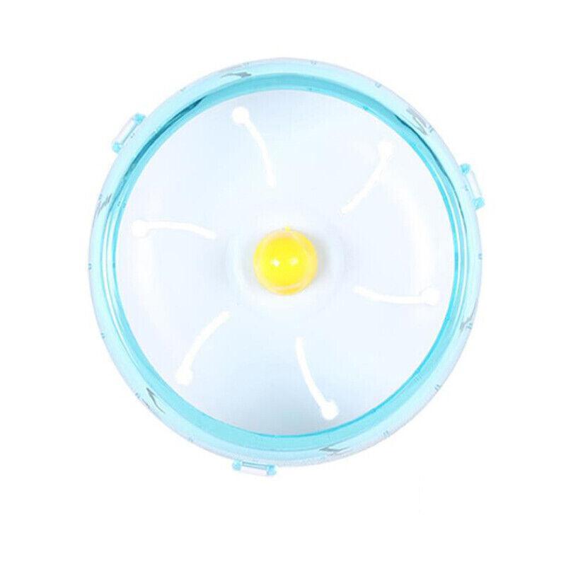 Blue Hamster Guinea Pig Running Disc Cage Accessories Running Round Wheel Pet Toys - 14CM
