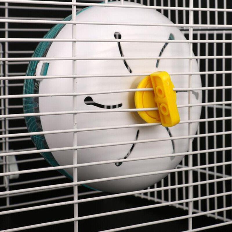 Blue Hamster Guinea Pig Running Disc Cage Accessories Running Round Wheel Pet Toys - 21CM