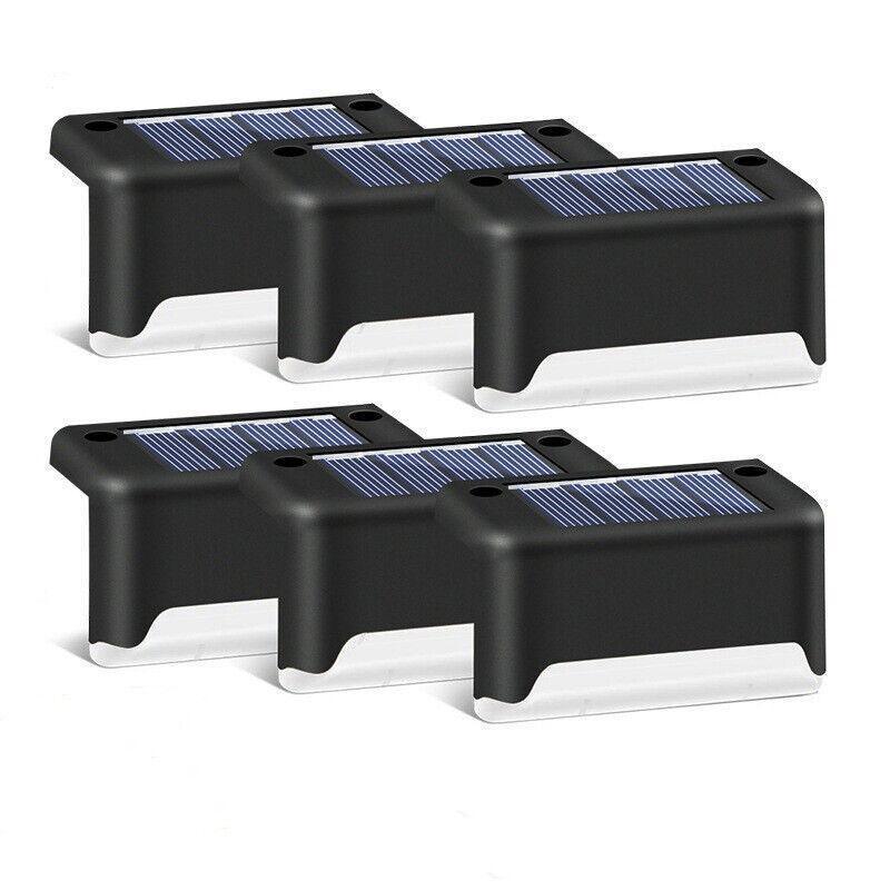 Solar Led Deck Lights Path Garden Patio Pathway Stairs Step Fence Lamp Outdoor - 4PCS