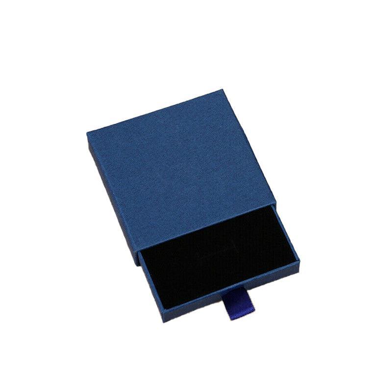 Cardboard Jewellery Gift Boxes Drawer Style Necklace Ring Earring Pendant Bracelet Case - Kraft paper
