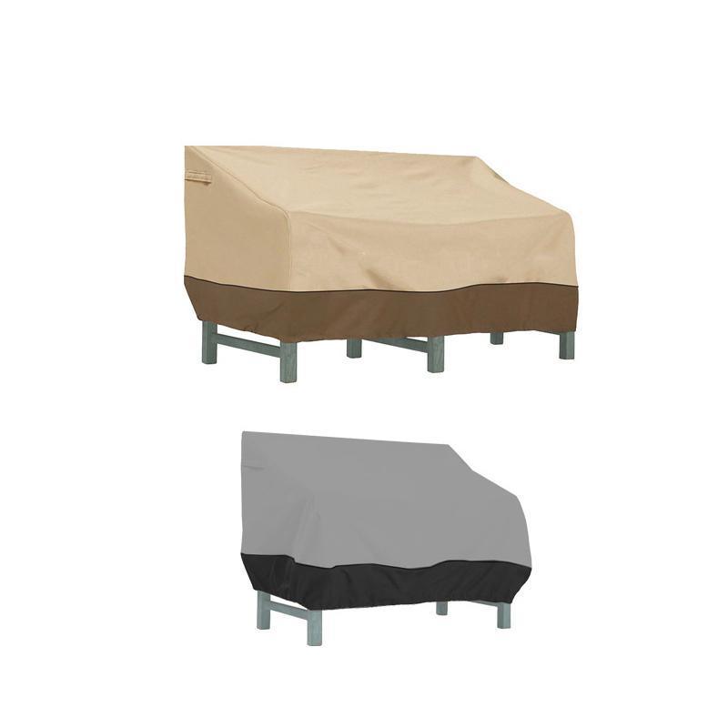 Outdoor Waterproof Patio Chair Cover Lounge Deep Seat Cover Furniture Sofa Cover Grey Black - 147*83*79CM