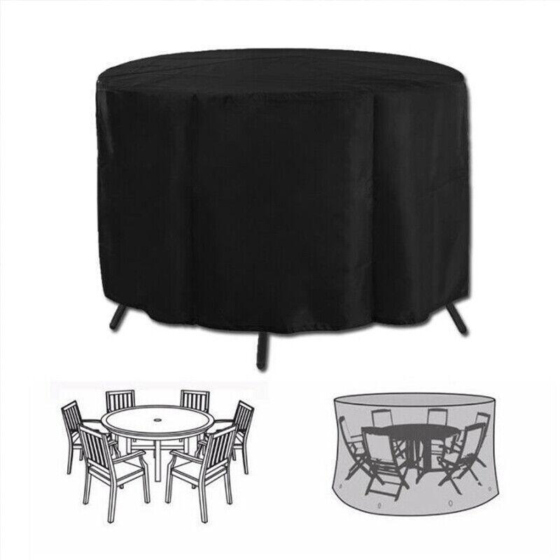 Outdoor Furniture Round 1.28M/1.85M/2.3M Cover Waterproof Garden Table Shelter - 230*110cm