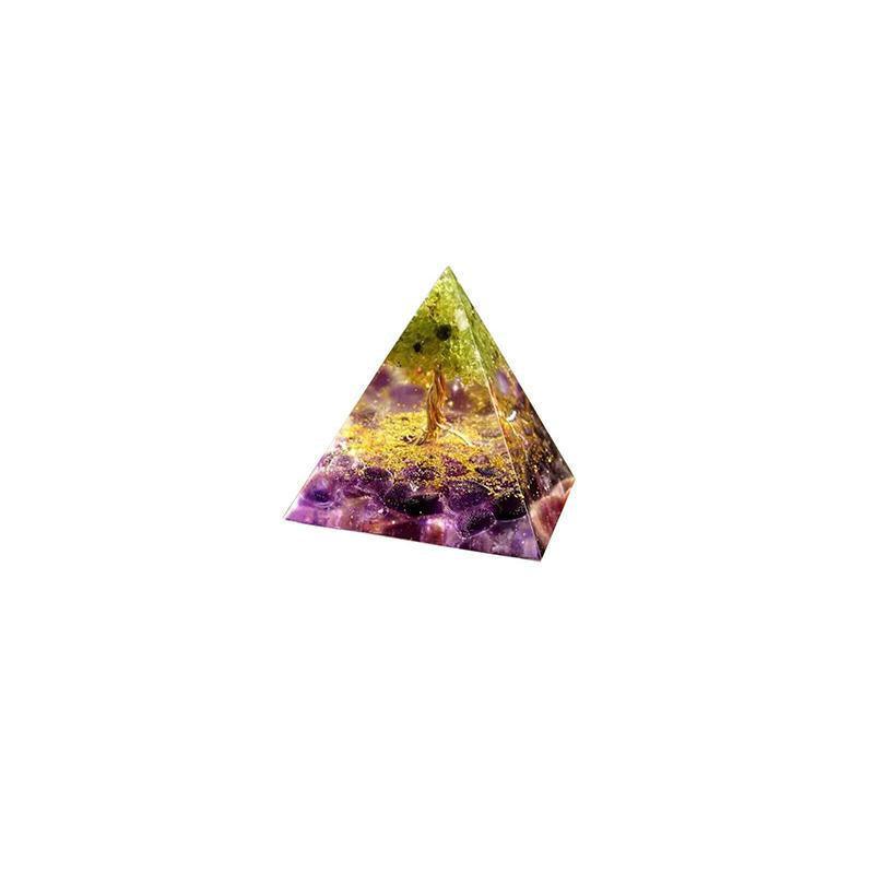 Amethyst Crystal Sphere Orgonite Pyramidamp Obsidians - Purple Blue(60mmx60mm)