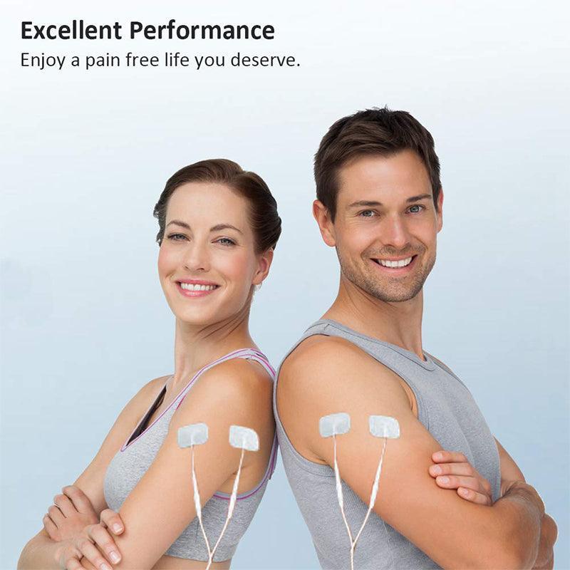 12PCS TENS Electrode Pads Reusable Self Adhesive 50x50mm 50x100mm - 50x100MM