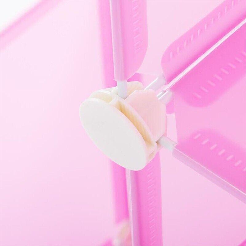 20PCS Wire Storage Cube Plastic Connectors Mesh Snap Plastic Push Grid - White