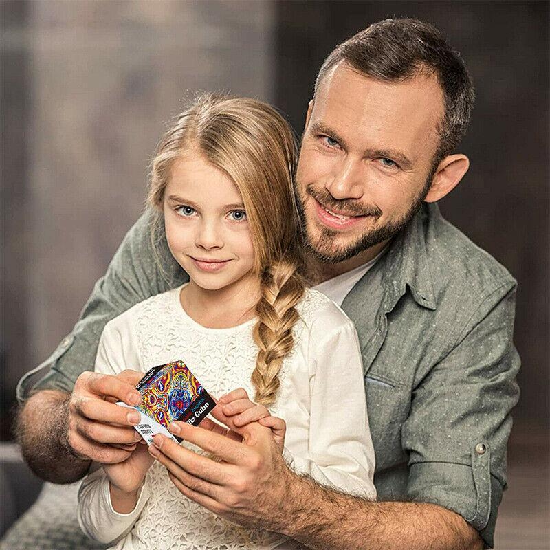 Variety Changeable Magnetic Magic Cube 3D Hand Flip Puzzle Anti Stress Toys Gift - Colourful Pattern