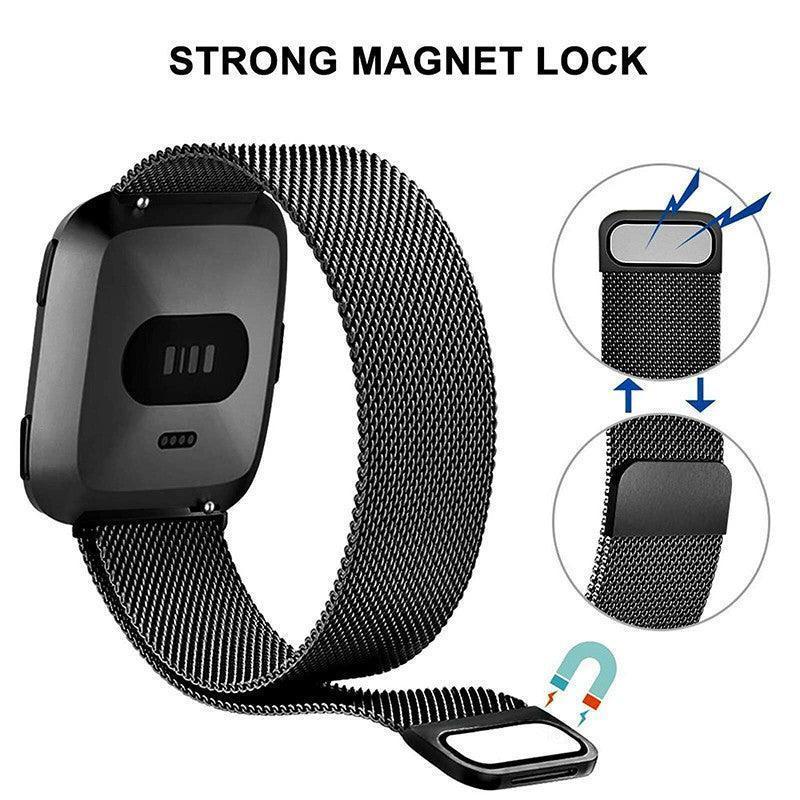 For Fitbit Versa 2 Lite Watch Band Strap Sports Metal Wristband Replacement Large - Gold Versa/Versa 2/Lite