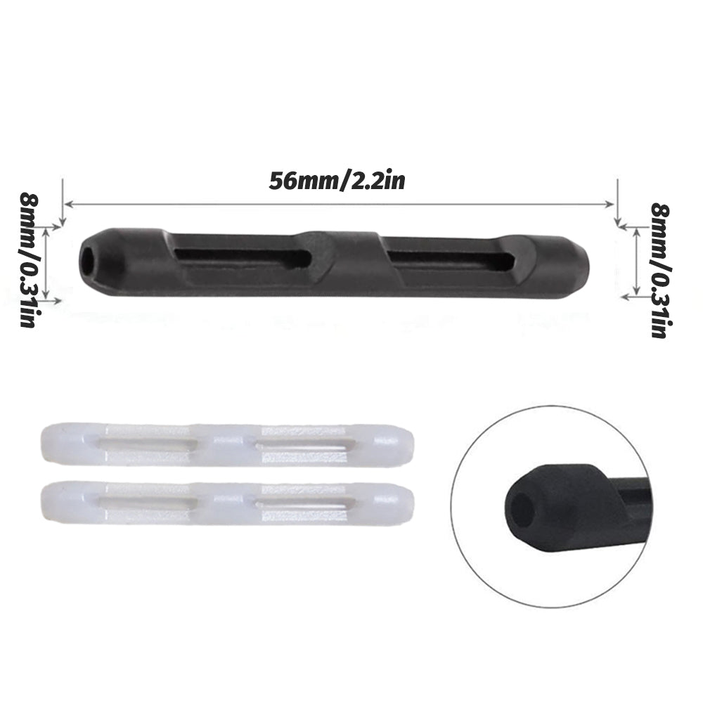 Silicone Glasses Temple Hook Tip Eyeglasses Ear Grip Anti Slip Holder Spectacle - Black 1pair