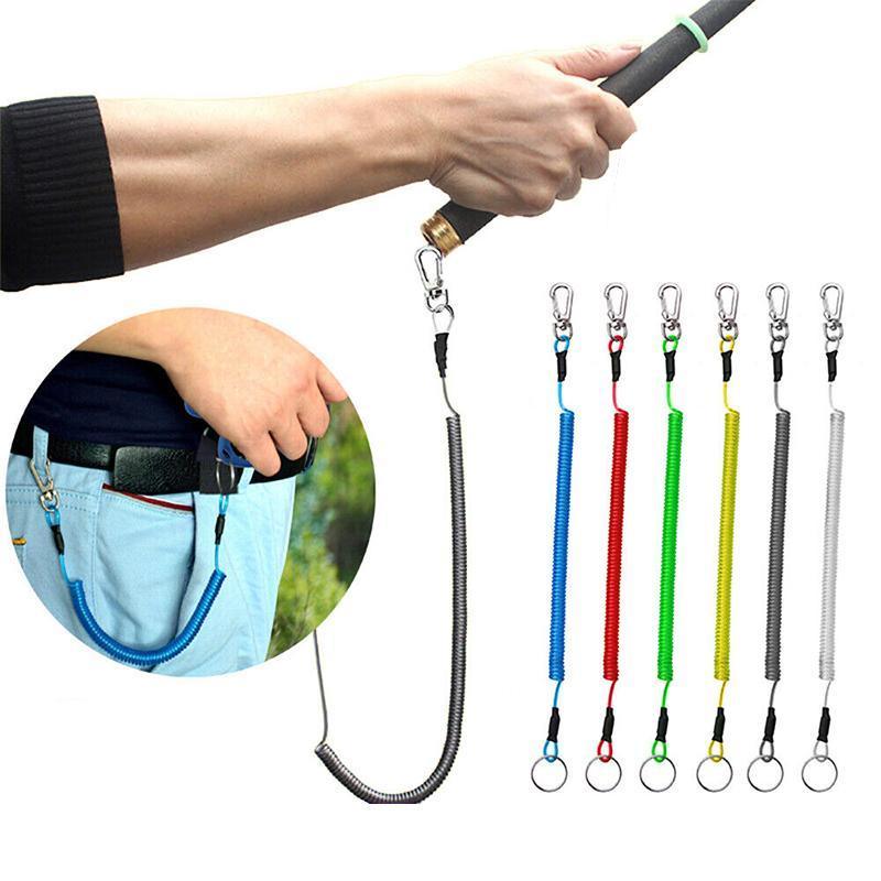 6X Fishing Lanyards Boating Ropes Kayak Secure Pliers Lip Grips Tackle Fish Tool - Multicoloured