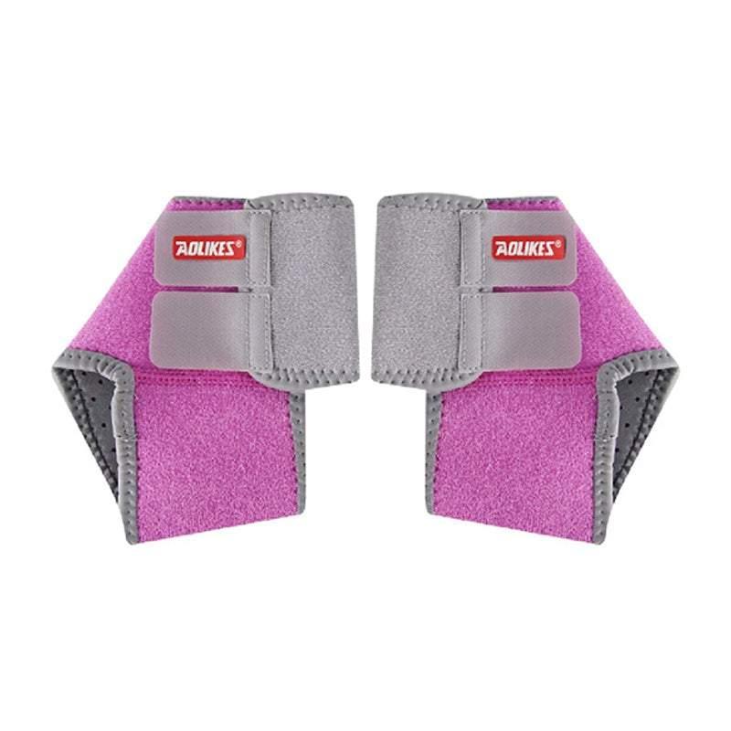 S Size AOLIKES One Pair Ankle Support Brace Wrap with Cushioned Pads - Rose Red- Small* 1 Pair