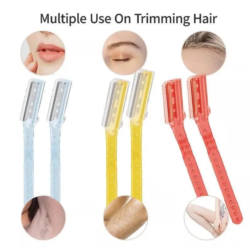 3 Pcs Facial Razors Eyebrow Razor Shave Hair & Exfoliate Face Shaver Ladies Tool