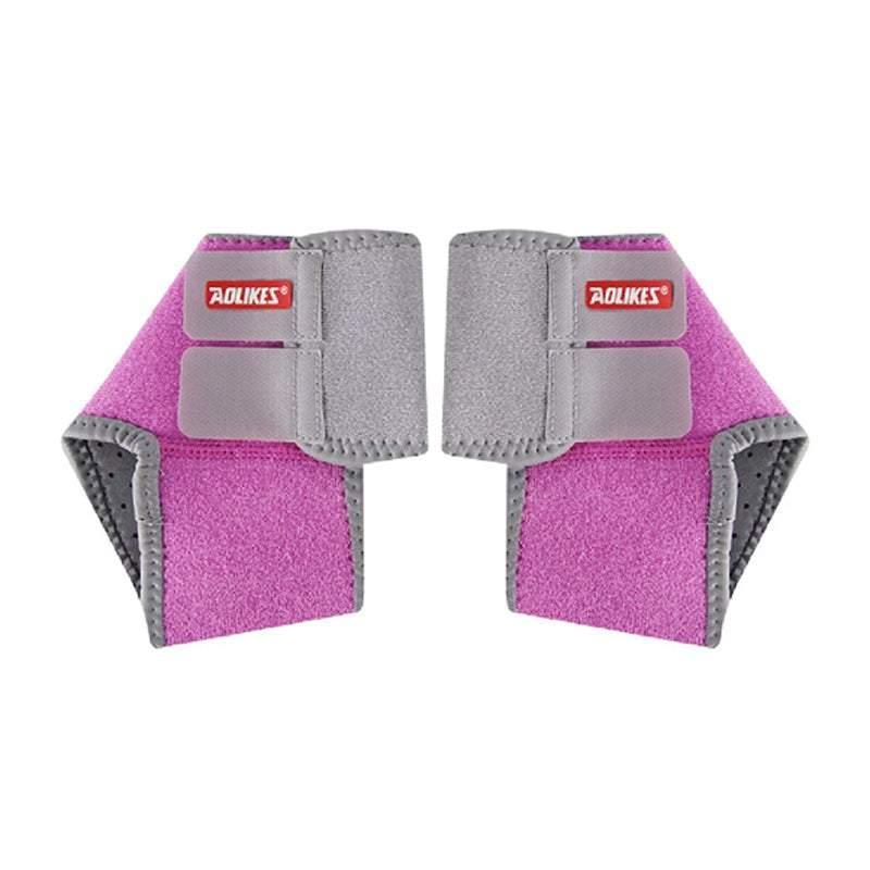 M Size Aolikes 1Pair Support Pads Guard Kids Children Ankle Brace Wrap Protection - Black