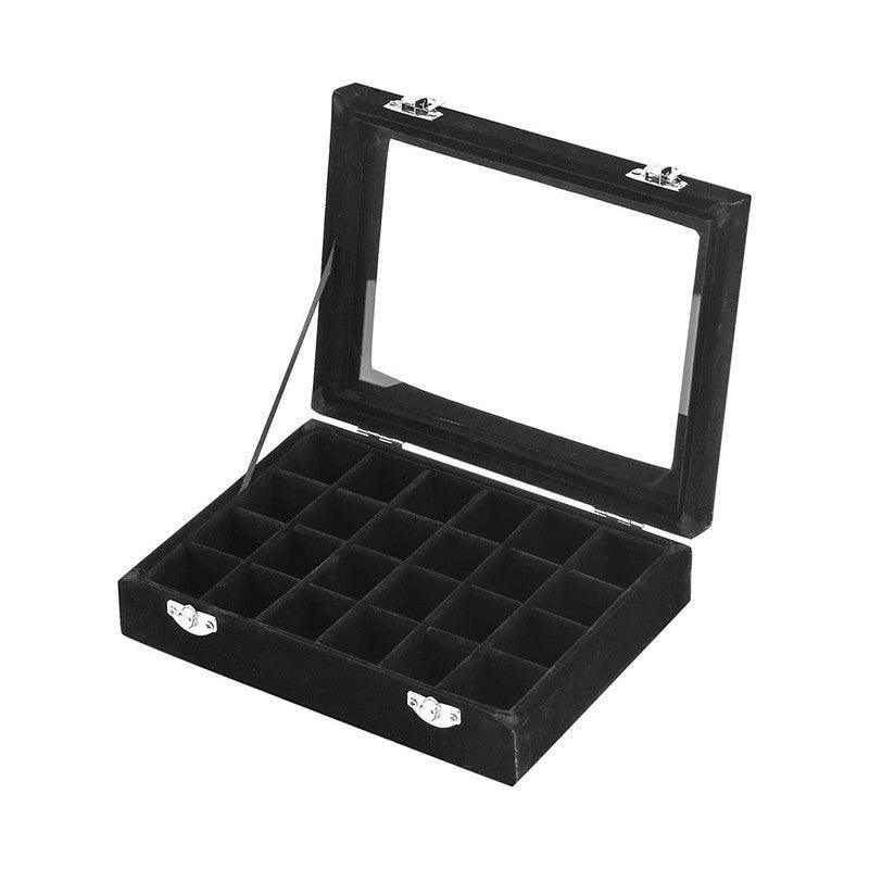 Velvet Earring Jewelry Display Hanger Organizer Box Holder Storage Case Au Stock - Navy