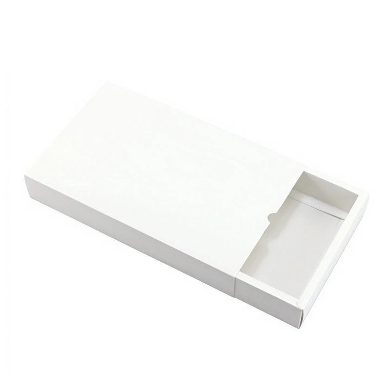 100PCS DIY Paper Box Drawer Type Jewelry Packing Box Tea Gift Cosmetics White - 17*8*3.5cm