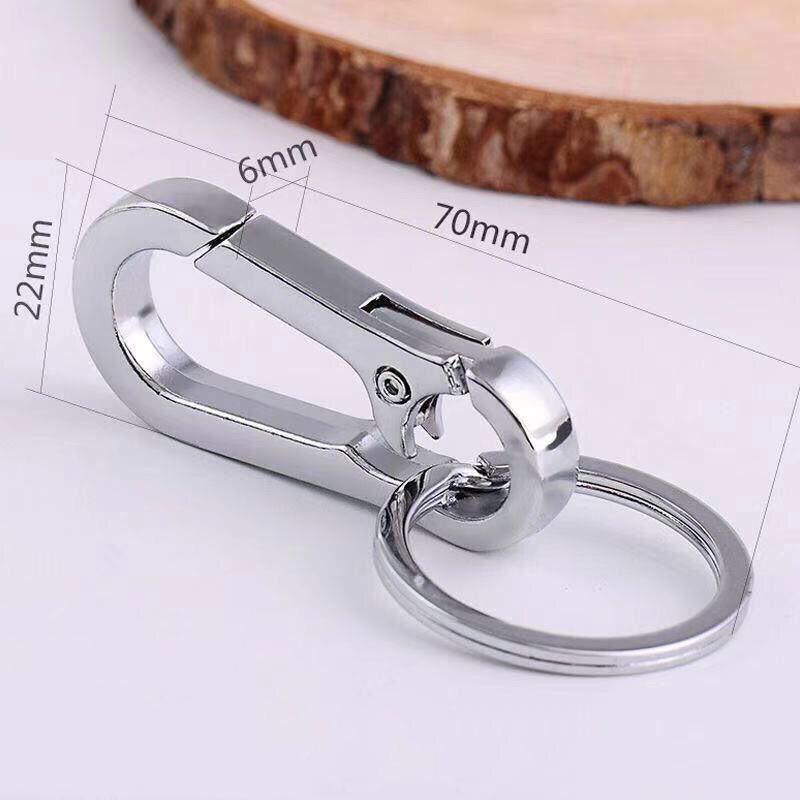 3PCS Zinc Alloy Spring Hook Keychain with Key Rings for Car Keys and Bags