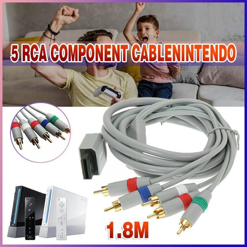 HDTV 5 RCA Component HD TV Audio Video Cable for Nintendo Wii amp WiiU U Console
