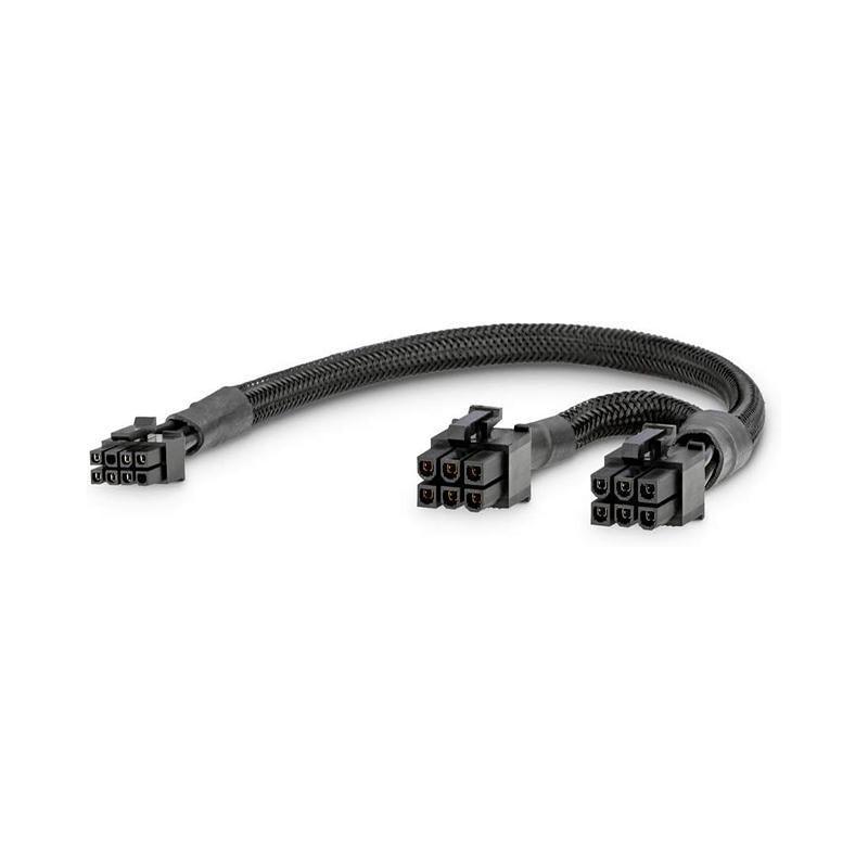 Dual Mini 6 Pin to 8 Pin PCI-E Video Card Power Cable Y Splitter 18AWG Mac Pro