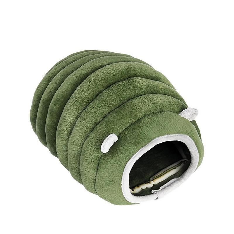 Soft Small Animal Guinea Pig Cozy Warm Pet Tent Hamster House Hideout Cave Bed - Grey-Sheep