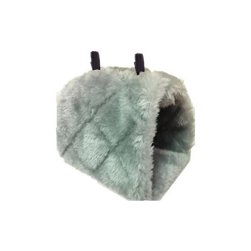 Pet Bird Parrot Parakeet Budgie Warm Hammock Cage Hut Tent Bed Hanging Cave - Blue