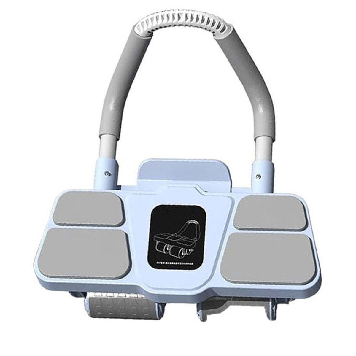 Four Wheel Abdominal Roller Automatic Rebound Ab Machine Home Fitness Equipment - Orange