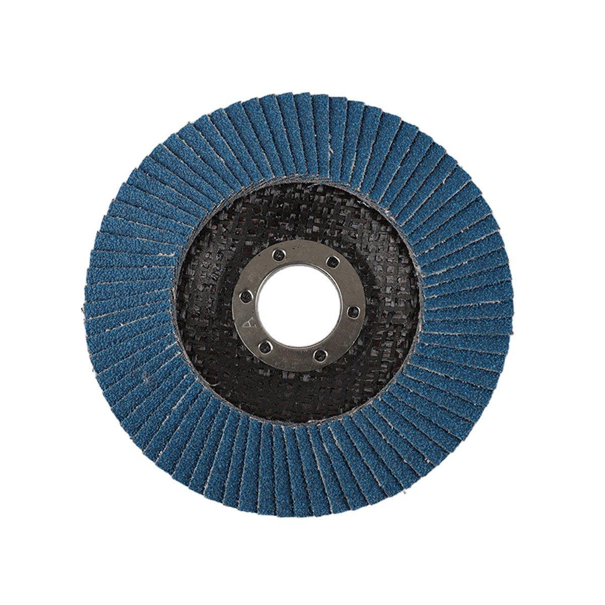 10pcs Flap Disc 40/60/80/120 Grit Angle Grinder Wheel Set Durable Sanding Tool - 40 Grit