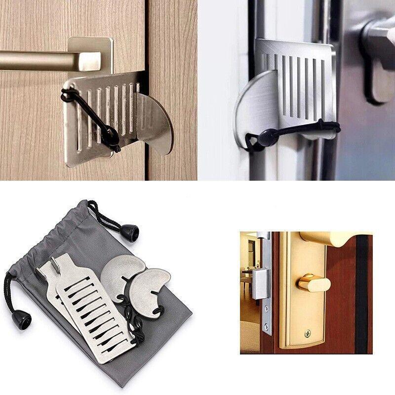 Portable Travel Door Lock Security Device for Hotel and Apartment Entry Protection