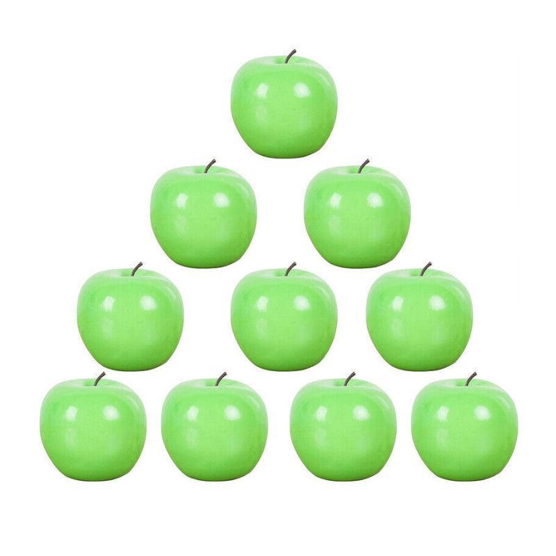 10 X Artificial Green Apples for Home Party Wedding & Shop Decor - Red