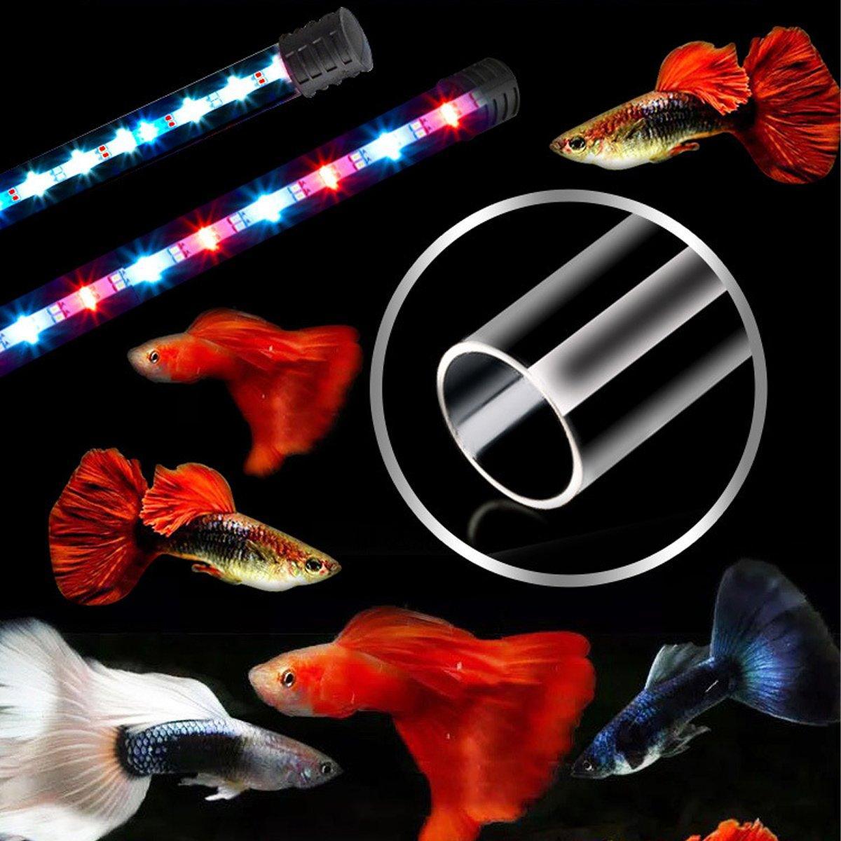 Aquarium Fish Tank Light LED Waterproof Full Spectrum Aqua Lamp RGB - 37cm 62Led