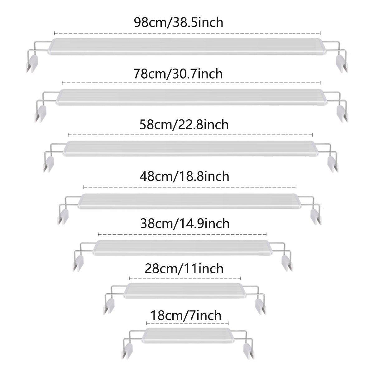 LED Colour Changing Aquarium Light Fish Tank Water Bracket Lamp Clip - 78cm