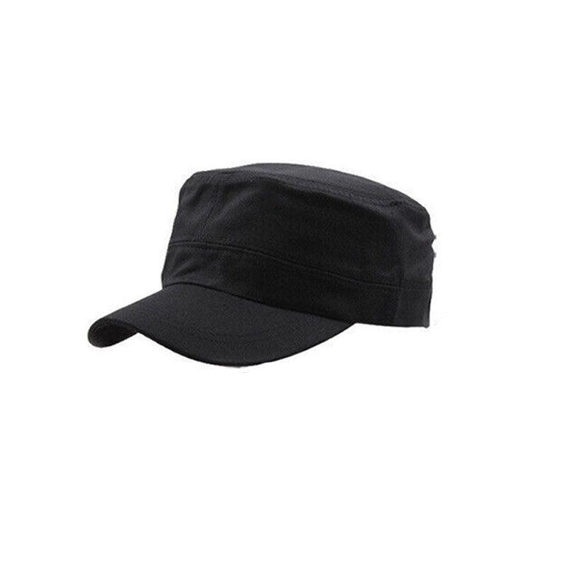 Army Plain Hat Classic Cadet Field Military Cap Style Patrol Baseball Adjustable - Navy