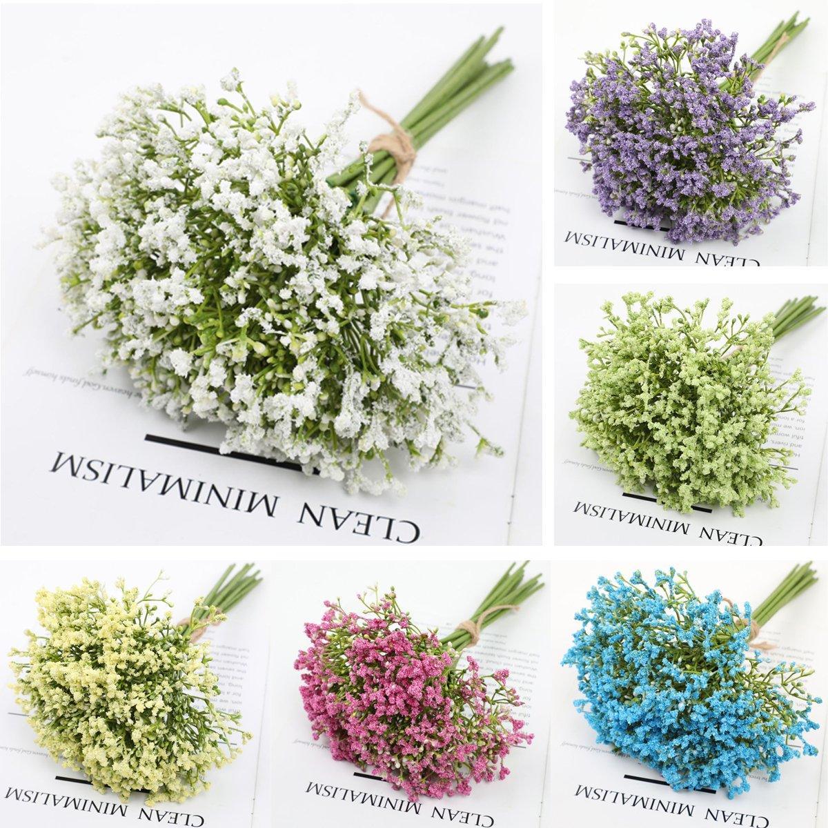 16pcs Artificial Foam Full Star Flowers Wedding Bouquet Home Decor Simulation - White