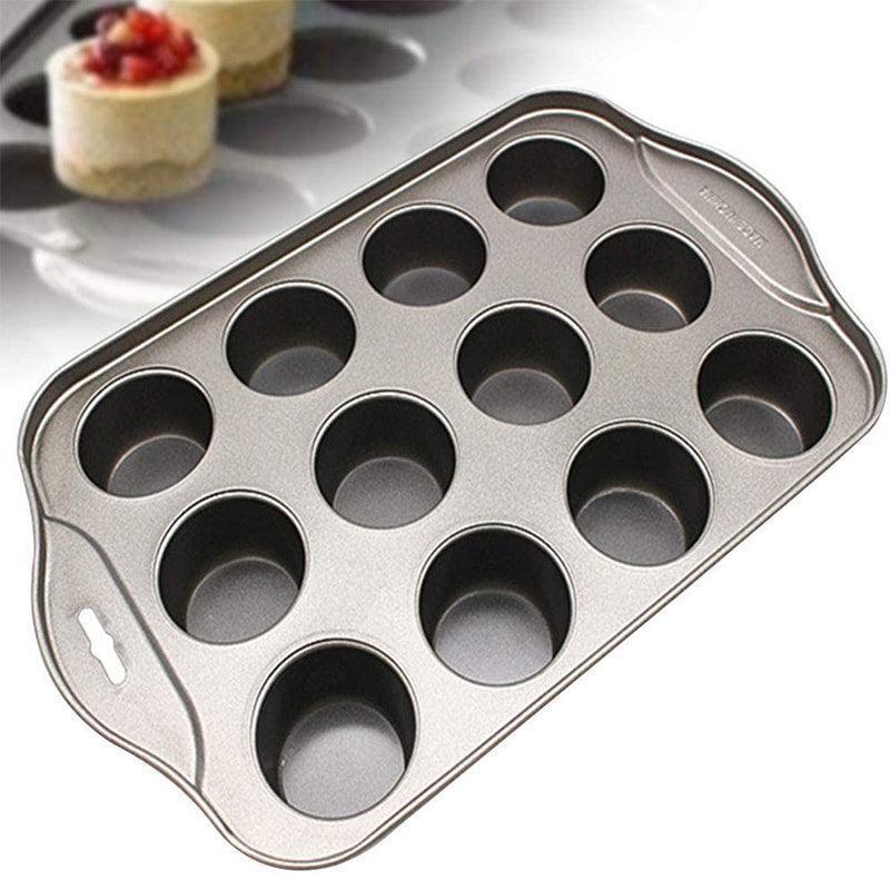 12 Cups Individual Mini Cheesecake Pan with Loose Base