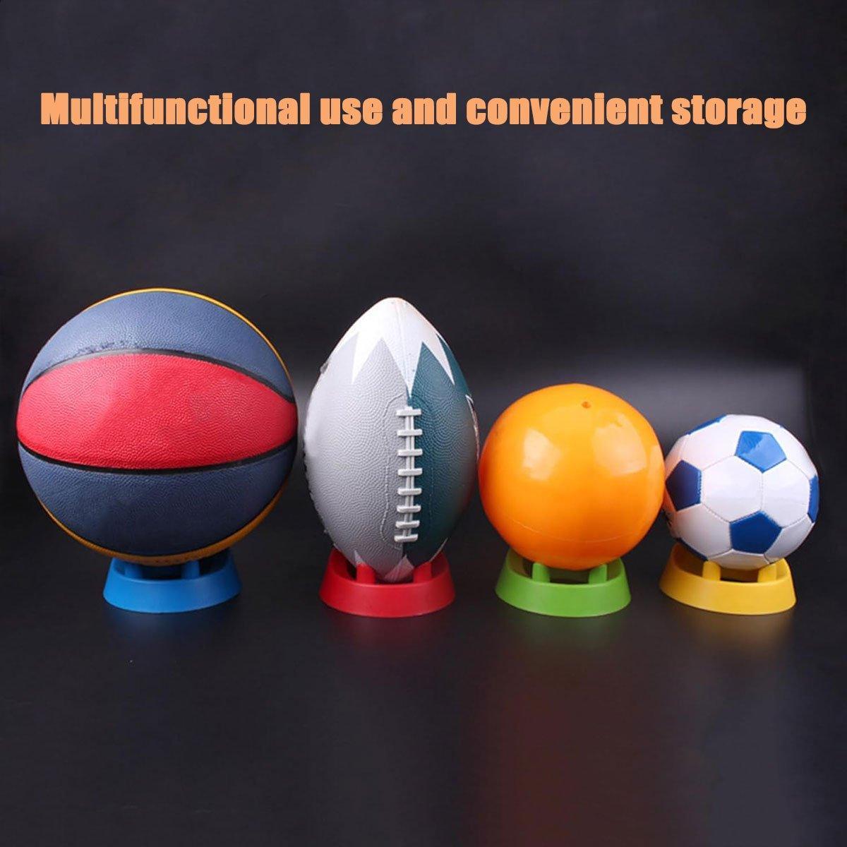 2PCS Football Basketball Volleyball Storage Stand Multi-Functional Ball Holder - Blue