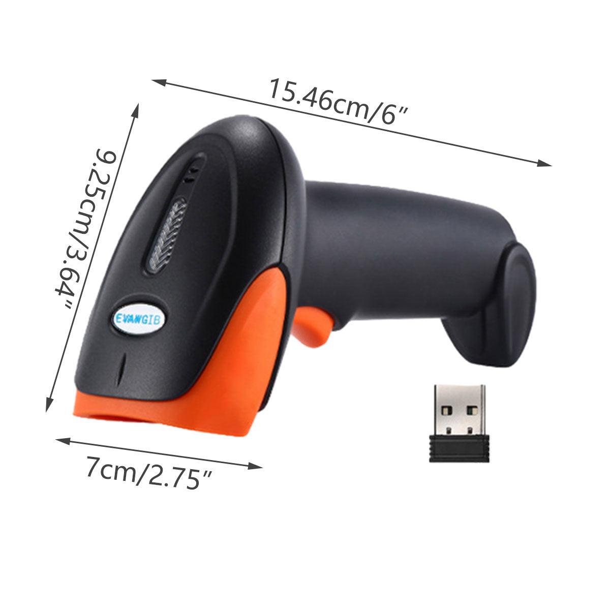 Wireless Barcode Scanner 2D QR Code Handheld Reader for Supermarket Warehouse