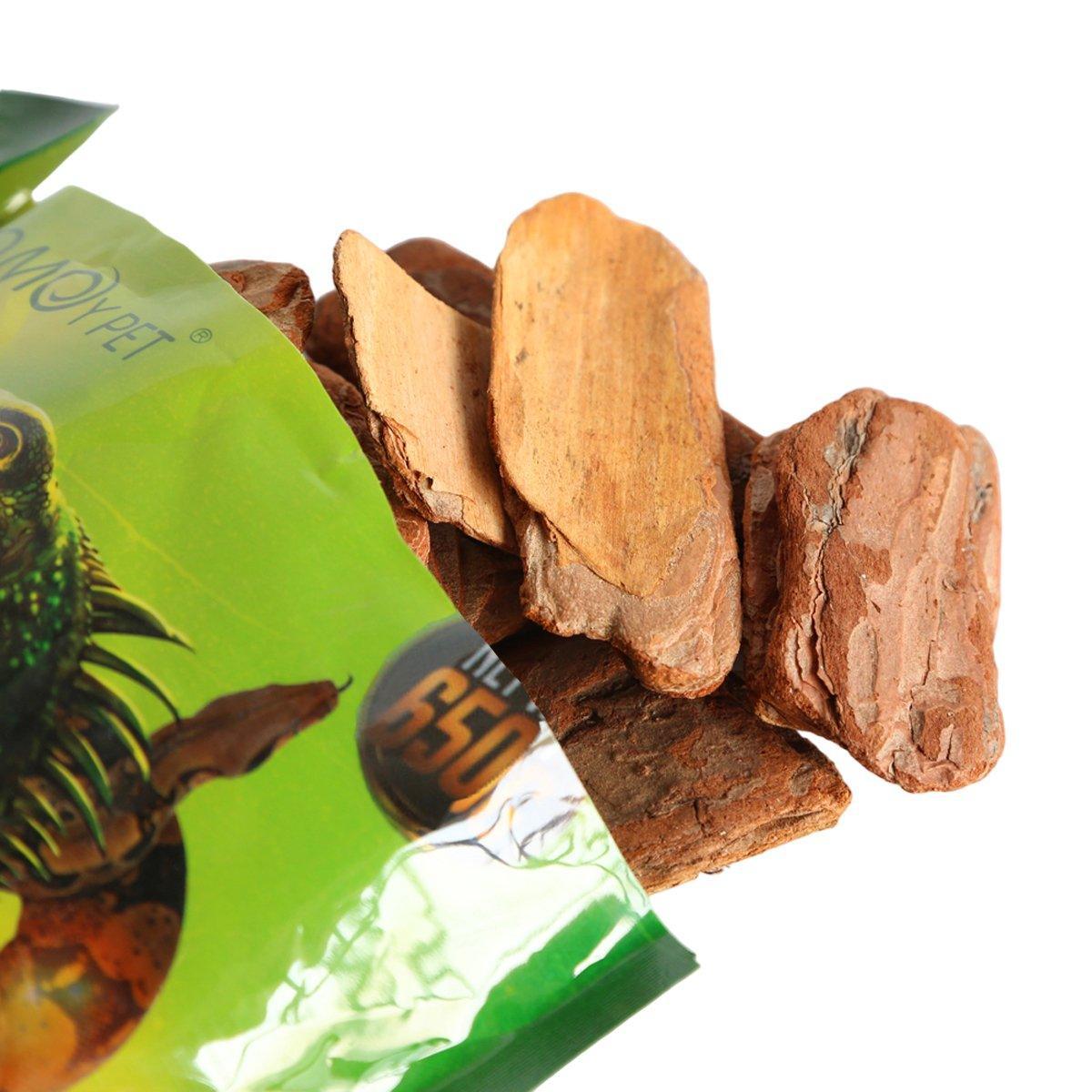 Reptile Bedding Substrate for Lizard Snake Tortoise Natural Bark Material - Small 650g