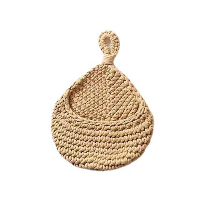 Hanging Wall Organizer Vegetable Fruit Basket Kitchen Storage Pouch Bag Diy 6Size - XL