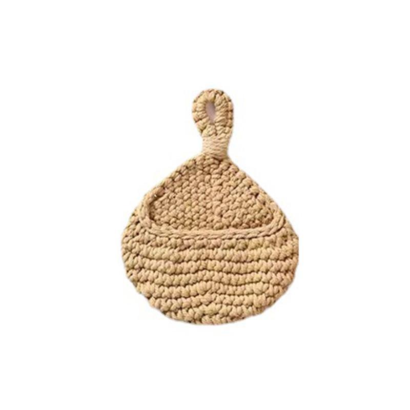 Hanging Wall Organizer Vegetable Fruit Basket Kitchen Storage Pouch Bag Diy 6Size - XXL