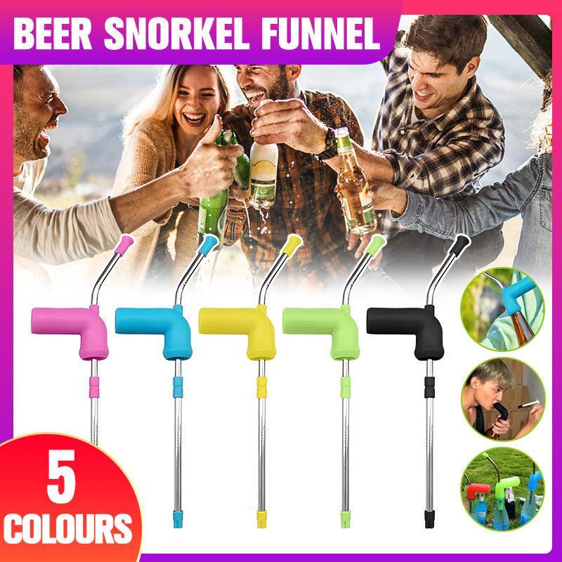 Beer Snorkel Funnel Bong Bucks Hens House Party Games Drinking - Yellow