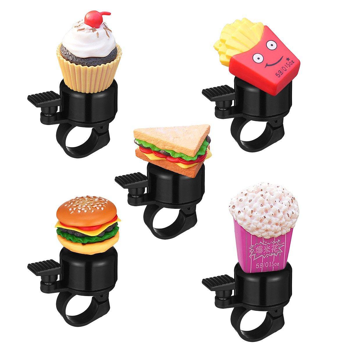 Cute Food Style Bicycle Bell Loud and Fun Handlebar Accessory - French fries