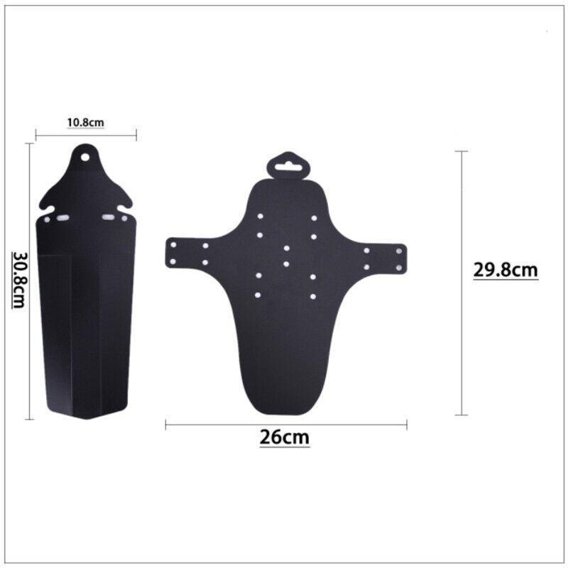 Mountain Bike Mud Guard Set Lightweight Front and Rear Fenders for MTB Bicycle
