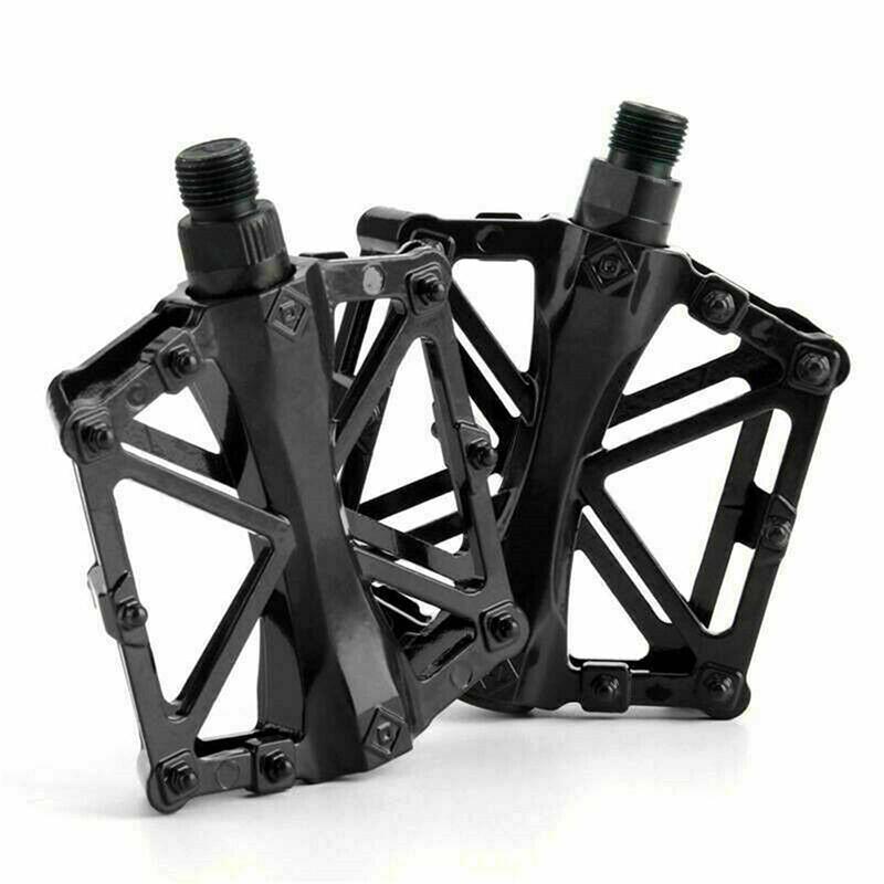 Bike Pedals Alloy Mountain Road MTB Colored Bicycle Nonslip Cycling Pedals 9/16" - Green