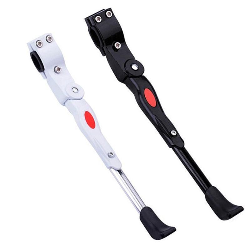 Rear Adjustable Kickstand for Mountain Bicycle Road Bike Parking Support Leg - White