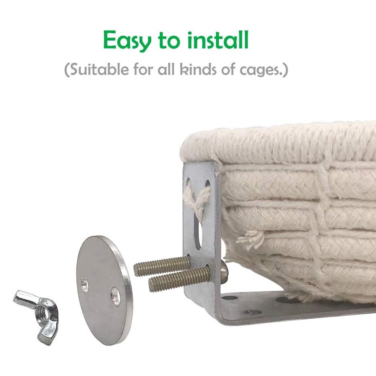 Birds Nest Parrot Straw Nest for Small Animal Nesting Material Bedding - Hemp Rope